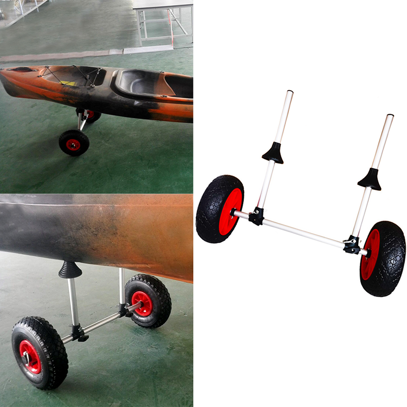 Fishing Kayak Cart - Portable Kayak Trolley Loading Capacity Foldable