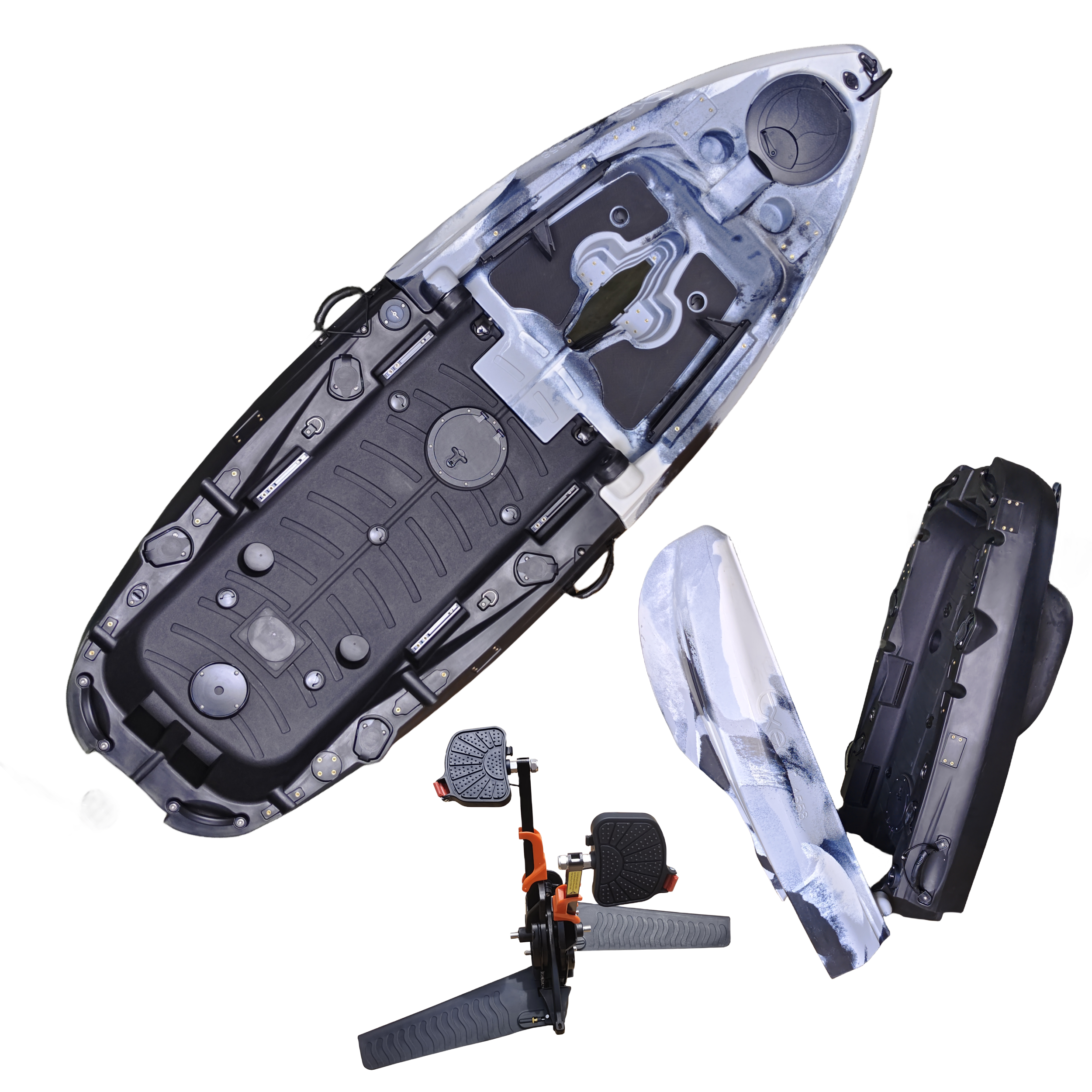 Plastic Kayak Pedal Kayak Fish - đánh giá và giá Fishing Kayak Seat