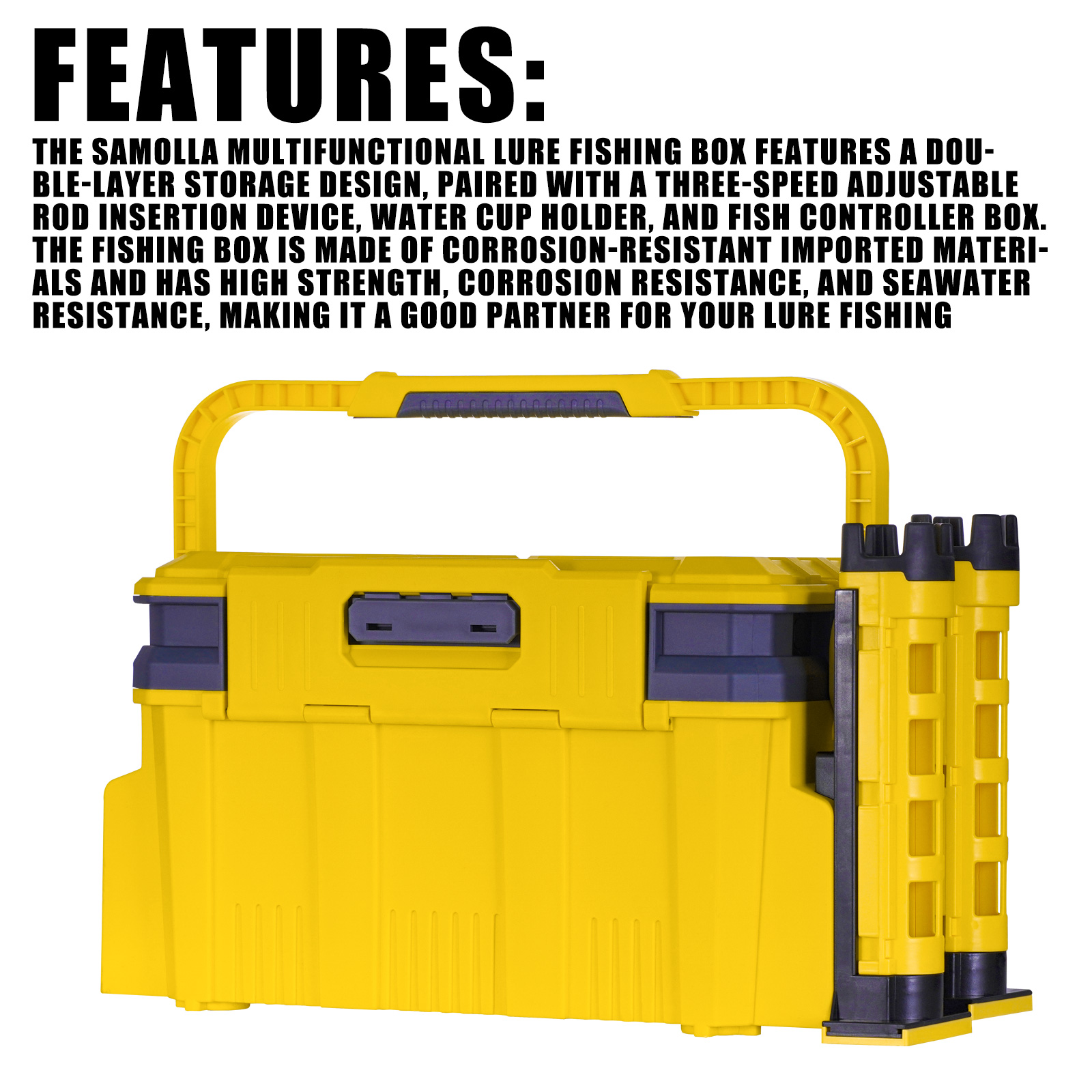 New Large Fishing Box Suit 19. - đánh giá và giá Fishing Kayak Crate