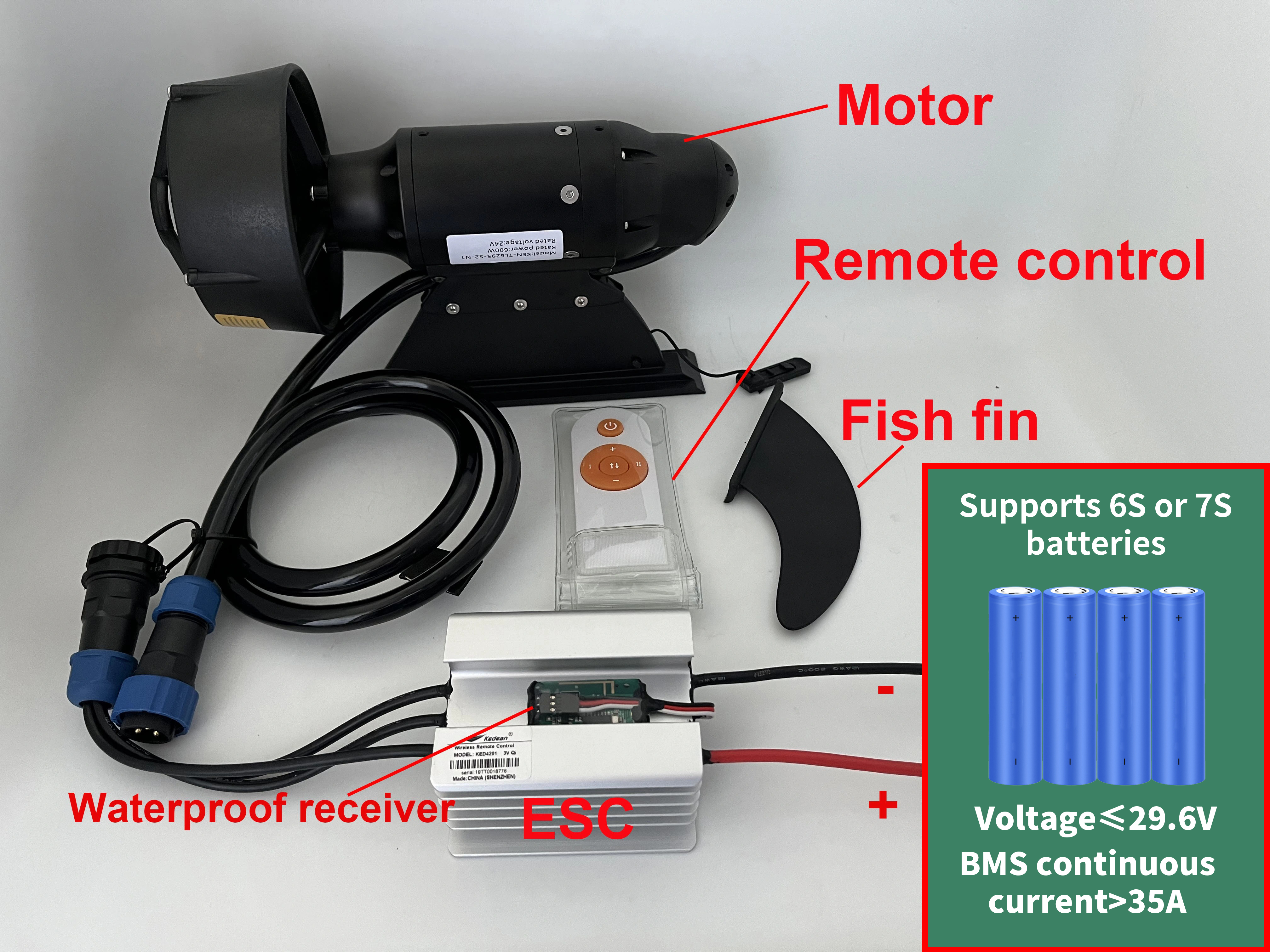 380W 600W Electric Fins Stand  - đánh giá và giá Fishing Kayak Storage Bag