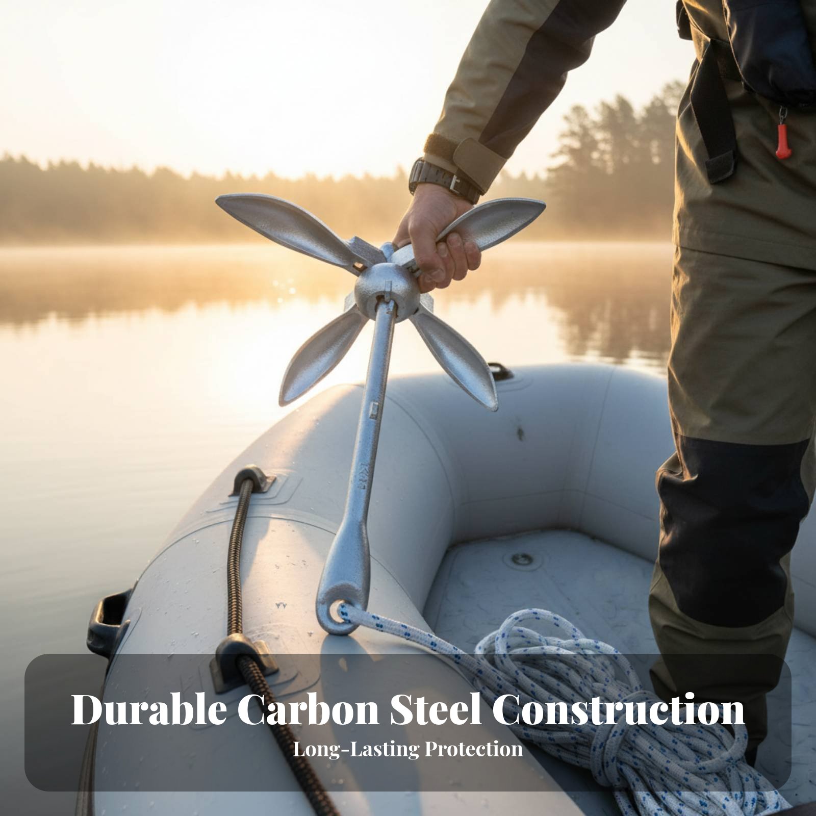 Lotus Anchor Foldable Carbon S - đánh giá và giá Fishing Kayak Anchor