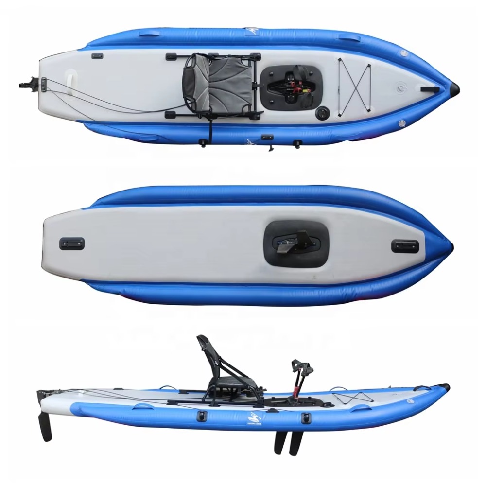 12ft Single Sit-On-Top Inflata - đánh giá và giá Fishing Kayak Pedal Drive