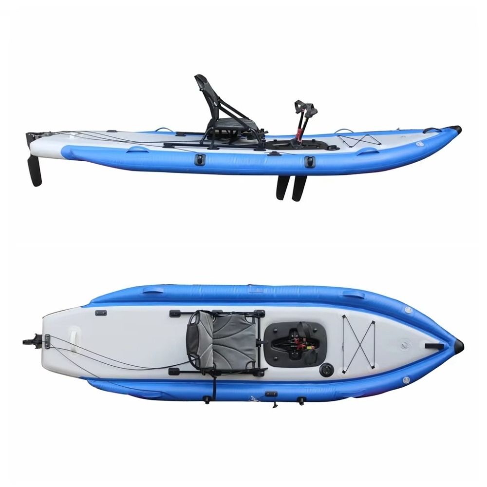 12ft Single Sit-On-Top Inflata - đánh giá và giá Fishing Kayak Pedal Drive