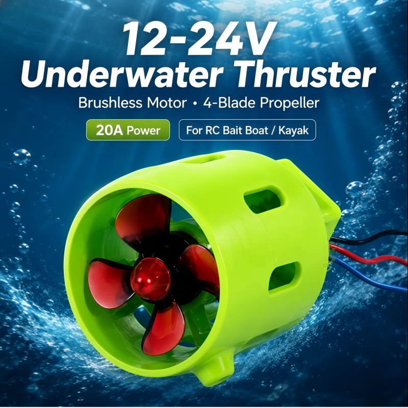 12-24V 20A Brushless Underwate - đánh giá và giá Fishing Kayak Trolling Motor