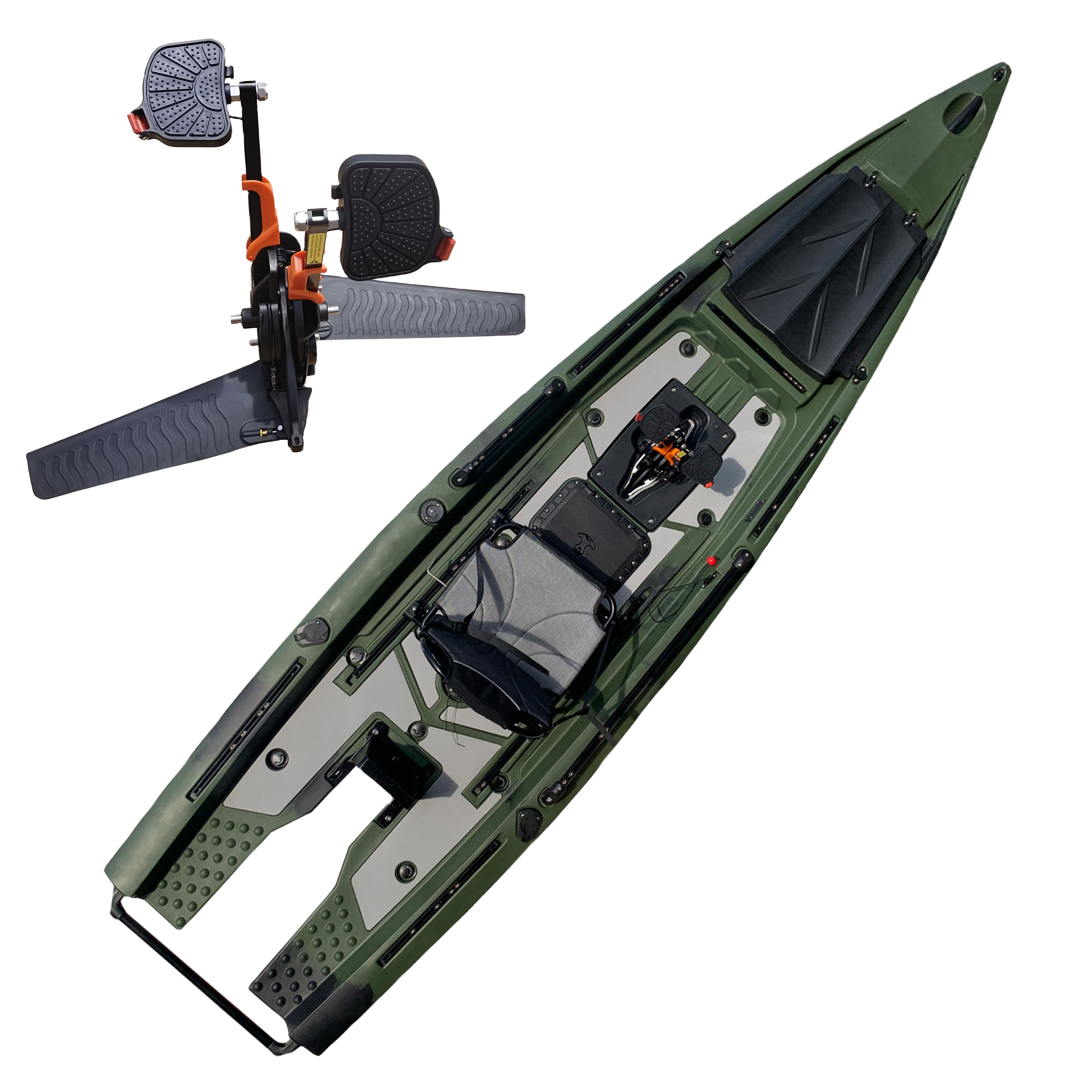 New Develop 4m Single Skiff Bo - đánh giá và giá Fishing Kayak Sit On Top